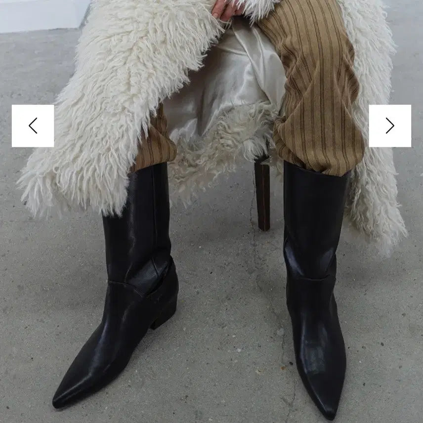 [BUNJANG] Corbe Tilde Buckle Boots Black / 코르베 틸드 버클 부츠 (235 / black)