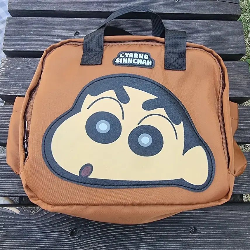 [BUNJANG] Crayon Shin-chan Character Brown Bag / 짱구 캐릭터 가방 브라운