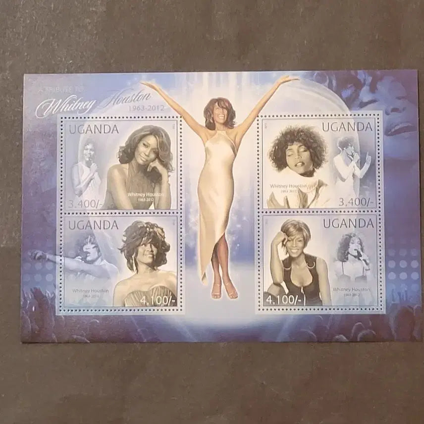 [BUNJANG] United States Whitney Houston Commemorative Stamp 2012 / 2012년 미국의 가수 겸 영화배우 휘트니 휴스턴 기념 우표Whitne