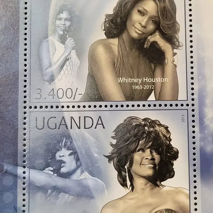 [BUNJANG] United States Whitney Houston Commemorative Stamp 2012 / 2012년 미국의 가수 겸 영화배우 휘트니 휴스턴 기념 우표Whitne
