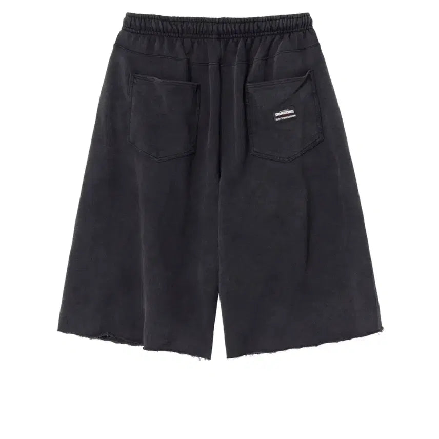 [BUNJANG] Hatching Room Dragon Double Knee Shorts Black / [3] 해칭룸 드래곤 길들이기 더블니 쇼츠 블랙