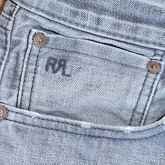 [BUNJANG] Double RL Grey Selvedge Straight Fit Jeans / Double RL 그레이 셀비지 스트레이트