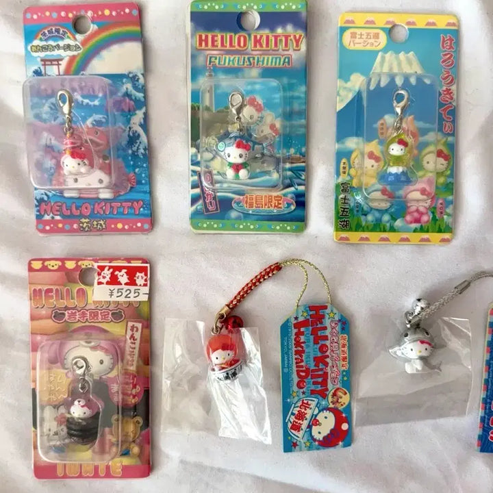 [BUNJANG] Vintage Hello Kitty Strap &amp; Box Bundle Set (9 pcs) / 고전 키티 스트랩 / 고전 키티 박스 9개 일괄 판매!
