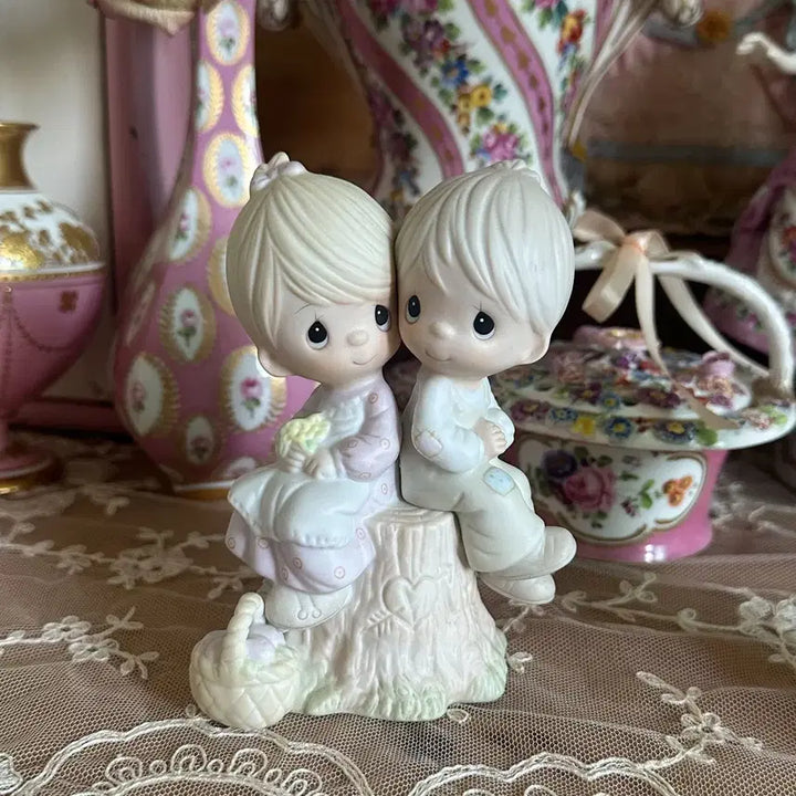 [BUNJANG] Vintage Precious Moments Figurine Couple / 빈티지 소품 프레셔스모먼트 피겨린