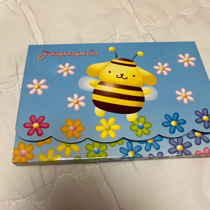 [BUNJANG] Classic Pompompurin Bee Design Letter Paper, Memo Pad, and Sticker Set / 고전 폼폼푸린 꿀벌 디자인 편지지 메모지 스티커 세트