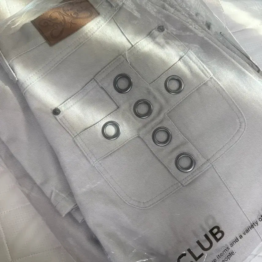 [BUNJANG] Fancy Club Cross Pocket Cargo Pants Pink Beige Size 1 / 팬시클럽 크로스 포켓 카고 핑크베이지 1사이즈