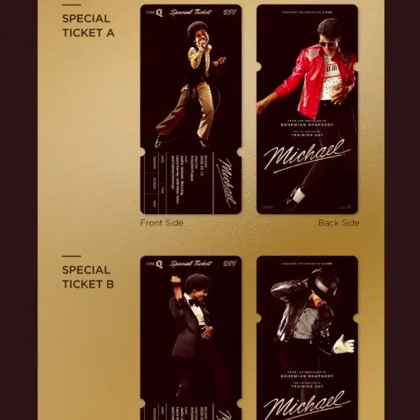 [BUNJANG] Michael CineQ Special Ticket Set / 2종 1세트) 마이클 스페셜티켓 씨네큐 특전 굿즈