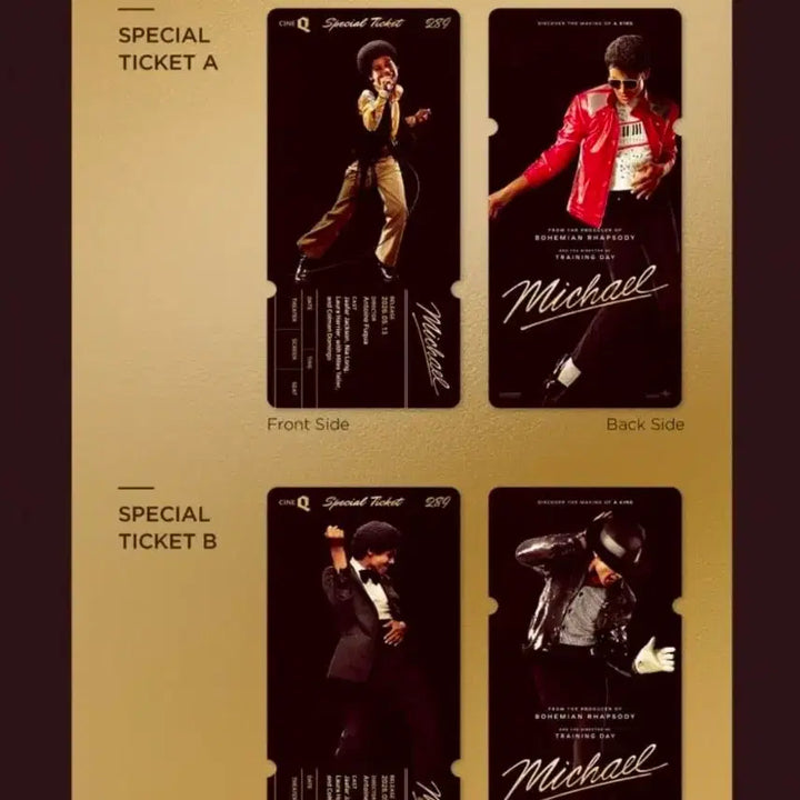 [BUNJANG] Michael CineQ Special Ticket Set / 2종 1세트) 마이클 스페셜티켓 씨네큐 특전 굿즈