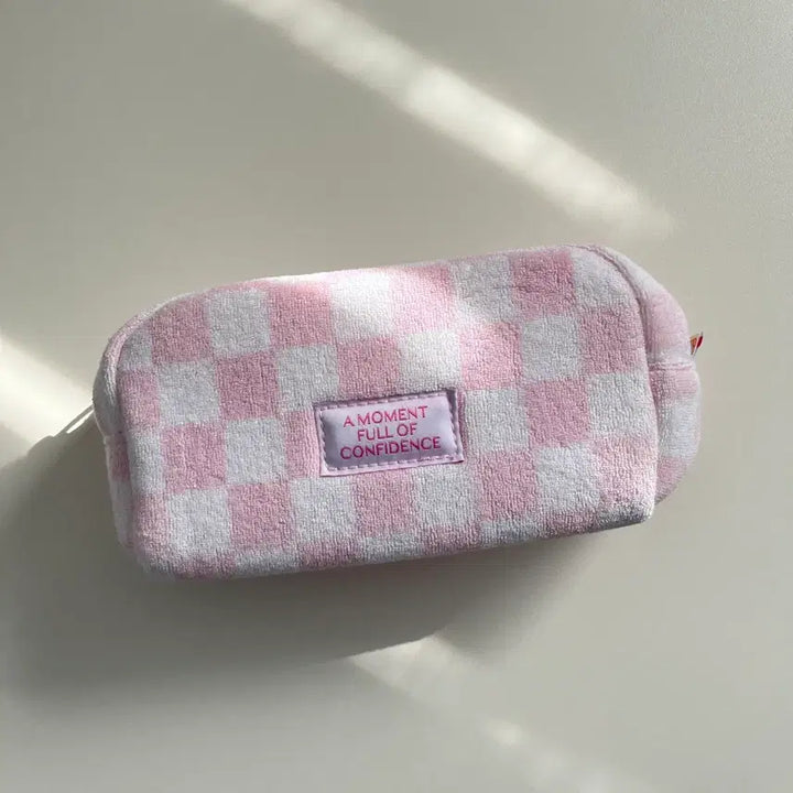 [BUNJANG] Checkered Pouch / 체크 파우치(미사용)
