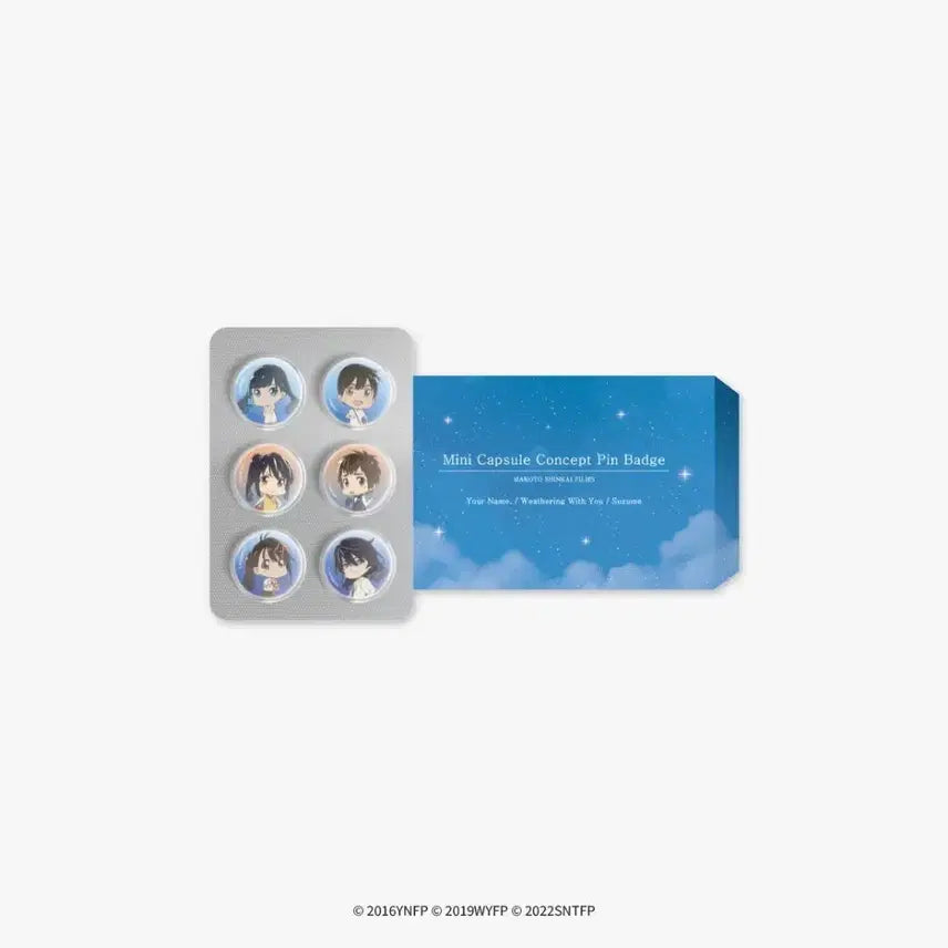 [BUNJANG] Makoto Shinkai "Your Name." Weather Mini Tin Can Badge / 신카이 마코토 미니 알약 캔뱃지 모애쿠 팝업 스토어 너의 이름은 날씨의