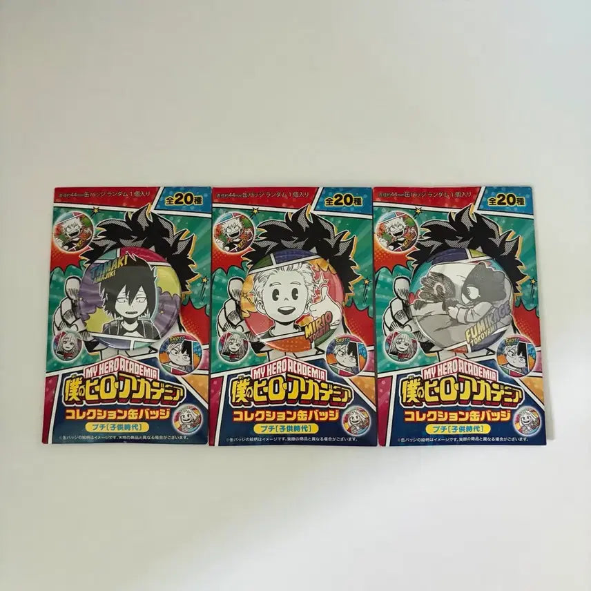 [BUNJANG] My Hero Academia Chibi Can Badge Bundle Set (Tokoyami/Mirio/Tamaki) / 일괄) 히로아카 치비 캔뱃지 토코야미/르밀리옹/타마키