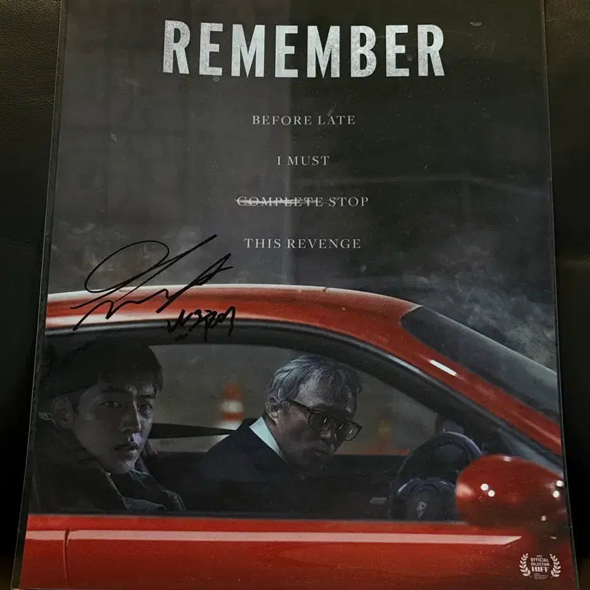 [BUNJANG] Nam Joo Hyuk Autographed A3 Poster / 남주혁 친필싸인 리멤버 영화 A3 포스터
