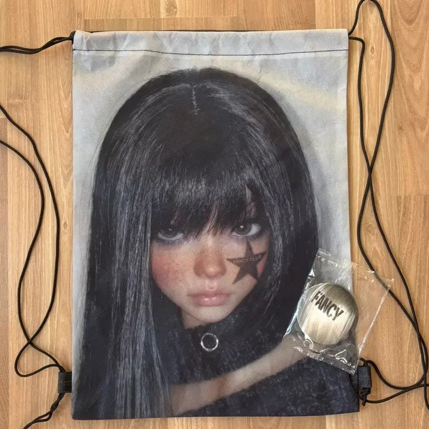 [BUNJANG] Fancy Club KIRA Gym Bag + Hand Mirror Bundle Set / 팬시 클럽 키라 짐색 + 손거울 일괄