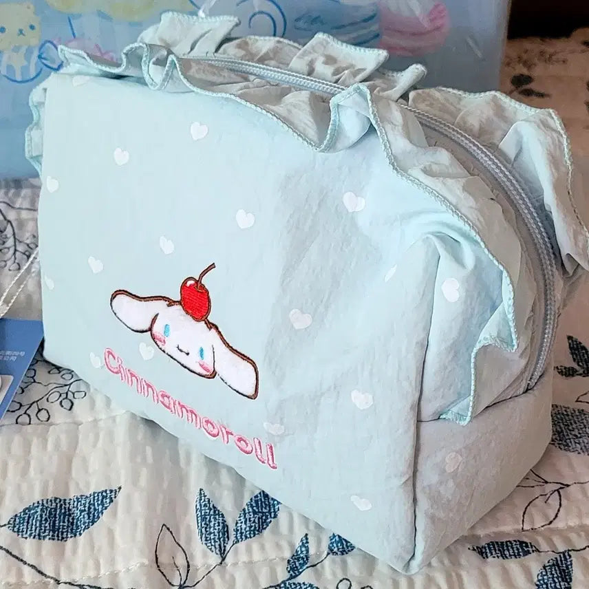 [BUNJANG] Sanrio Cinnamoroll Pouch &amp; Organizer Set (Sealed) / 산리오 정품 시나모롤 파우치 &amp; 정리함 세트(미개봉새상품)