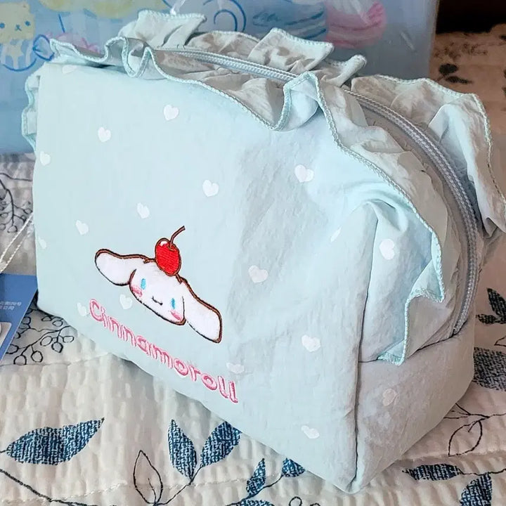 [BUNJANG] Sanrio Cinnamoroll Pouch &amp; Organizer Set (Sealed) / 산리오 정품 시나모롤 파우치 &amp; 정리함 세트(미개봉새상품)