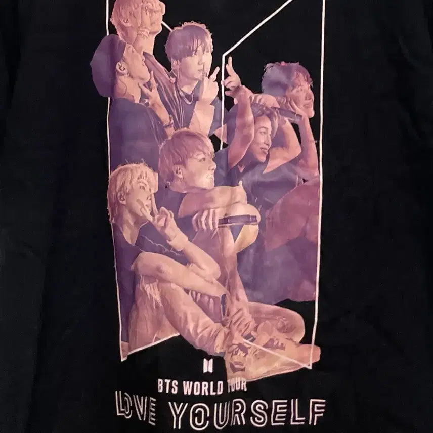 [BUNJANG] BTS 2019 Black Short-Sleeve T-Shirt / BTS 2019 블랙 반팔 티셔츠