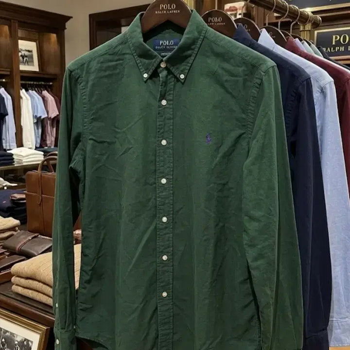[BUNJANG] Polo Ralph Lauren Oxford Shirt Green / 폴로 옥스포드 셔츠 그린