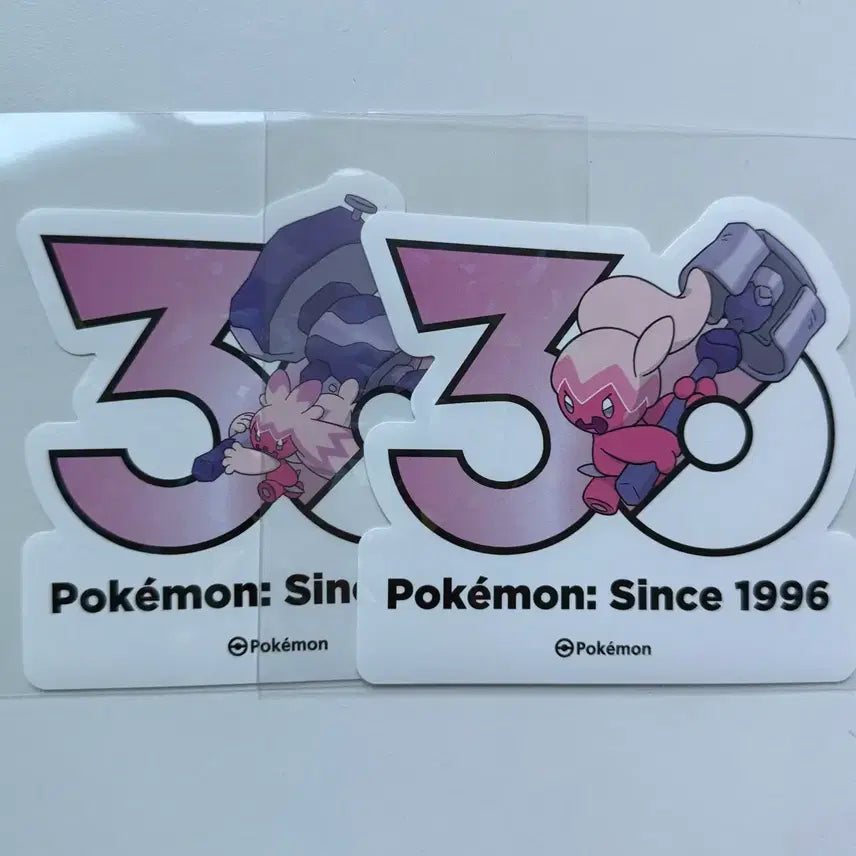 [BUNJANG] Pokemon 30th Anniversary Logo Sticker Bundle / 포켓몬 30주년 로고 스티커 벼리짱 두드리짱 일괄