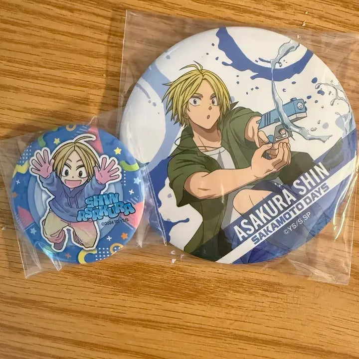 [BUNJANG] Asakura Shin 2-Type Badge Bundle Set / 아사쿠라 신 뱃지 일괄