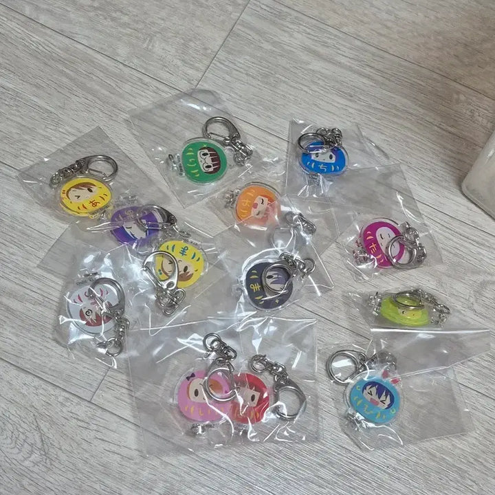 [BUNJANG] The Idolmaster Daruma Charm Mascot Keychain / 아이돌마스터 아이마스 굿즈 본가13인 다루마챰 키링