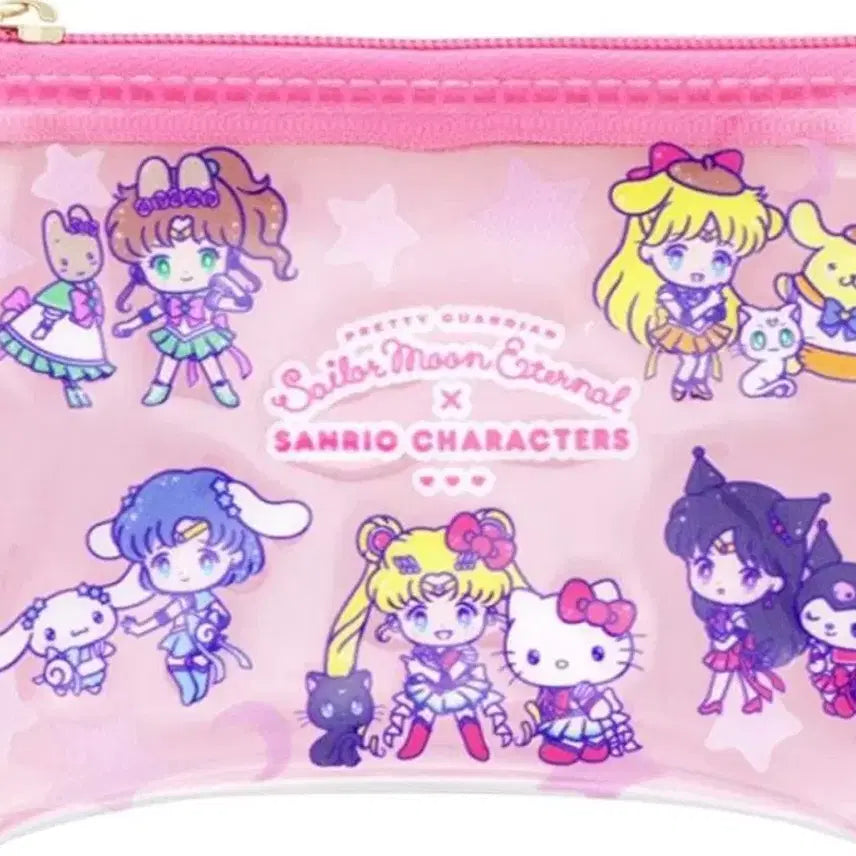 [BUNJANG] Sailor Moon x Sanrio Collaboration Pouch Card Holder / 세일러문 산리오 일본 정품 파우치 카드지갑 카드케이스 헬로키티 콜라보