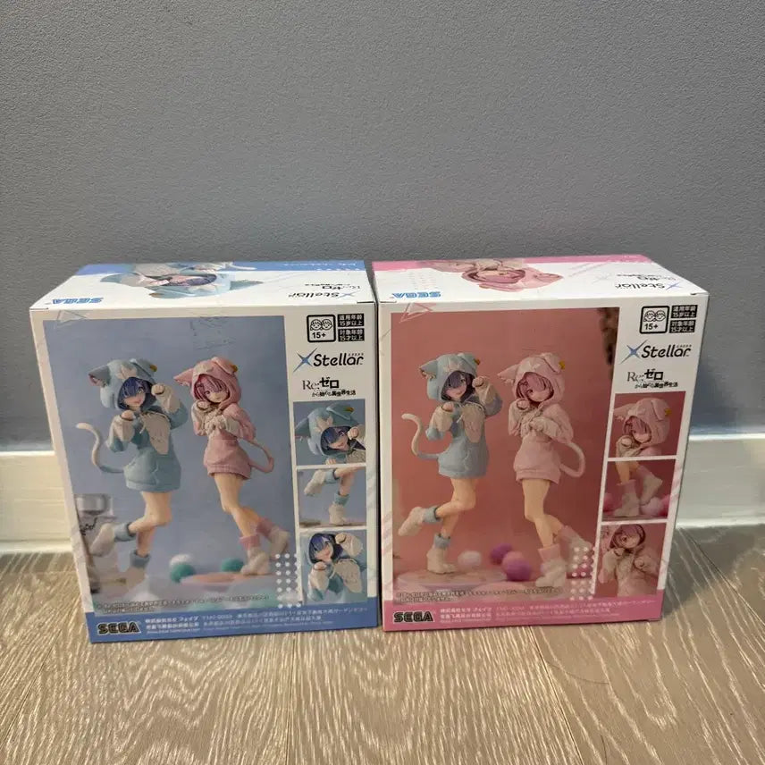 [BUNJANG] SEGA Re:ZERO Ram &amp; Rem Figure Bundle Set / 세가 리제로 람,렘 피규어 세트