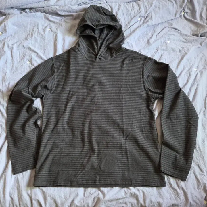 [BUNJANG] Hubs Stripe Hood Long Sleeve XL / 후브스 스트라이프 후드 롱슬리브 XL