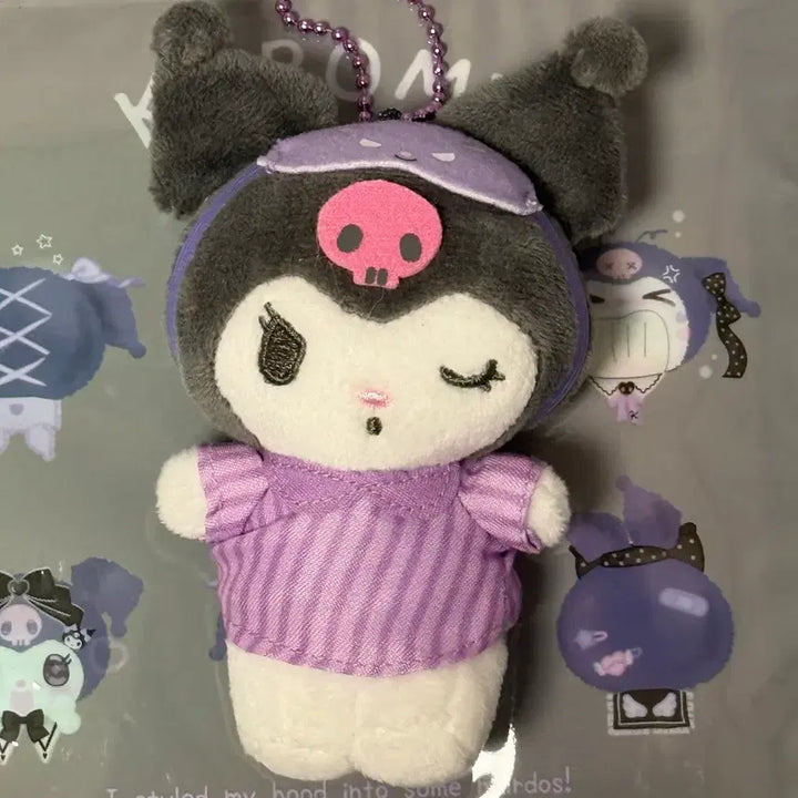 [BUNJANG] Sanrio Kuromi Mini Pajama Plush / 산리오 쿠로미 미니 잠옷 인형