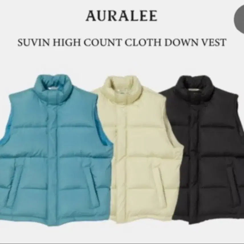 [BUNJANG] Auralee Suvin Cut Vest Black Size 3 / 오라리 수빈하이 베스트 3