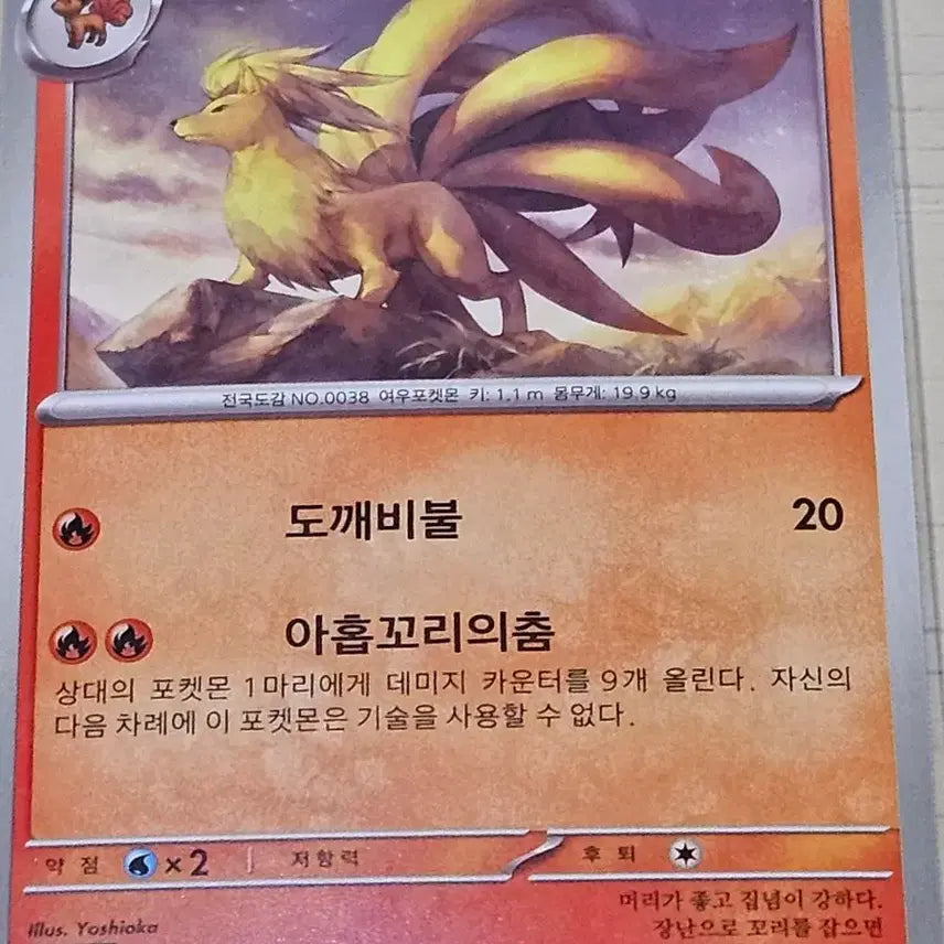 [BUNJANG] Pokemon Card Vulpix, Ninetales / 포켓몬 카드 식스테일, 나인테일