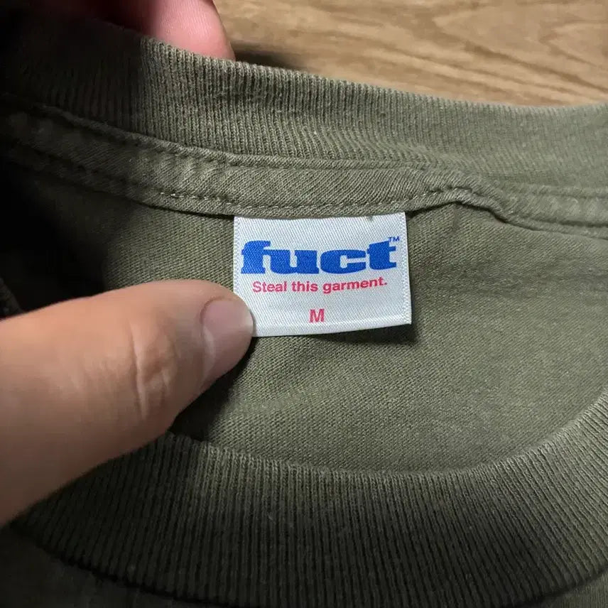 [BUNJANG] FUCT Clip T-Shirt Olive / M) FUCT 퍽트 클립 티셔츠 올리브