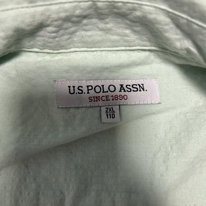 [SOLD OUT] us 폴로 반팔셔츠 110 민트