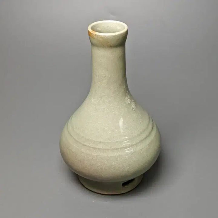 [BUNJANG] Late Ming Dynasty Longquan Celadon Vase Antique Chinese Ceramic Collectible / [진품] 명나라 말기 용천요 청자 장경병 중국도자기 골동품 수집품