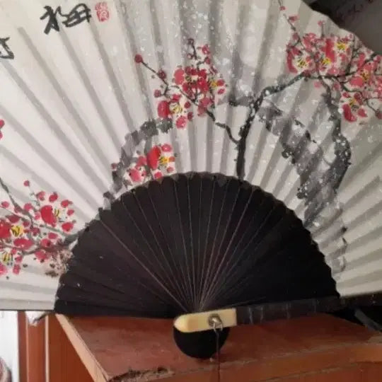 [SOLD OUT] 접선 부채 매화 문양합죽선형 부채전주유명작가작품