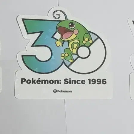 [BUNJANG] Pokemon 30th Anniversary Logo Sticker Set (ft. Chikorita, Bayleef, Totodile) / 삐+왕구리+푸푸린 세트 포켓몬 30주년 기념 로고 스티커