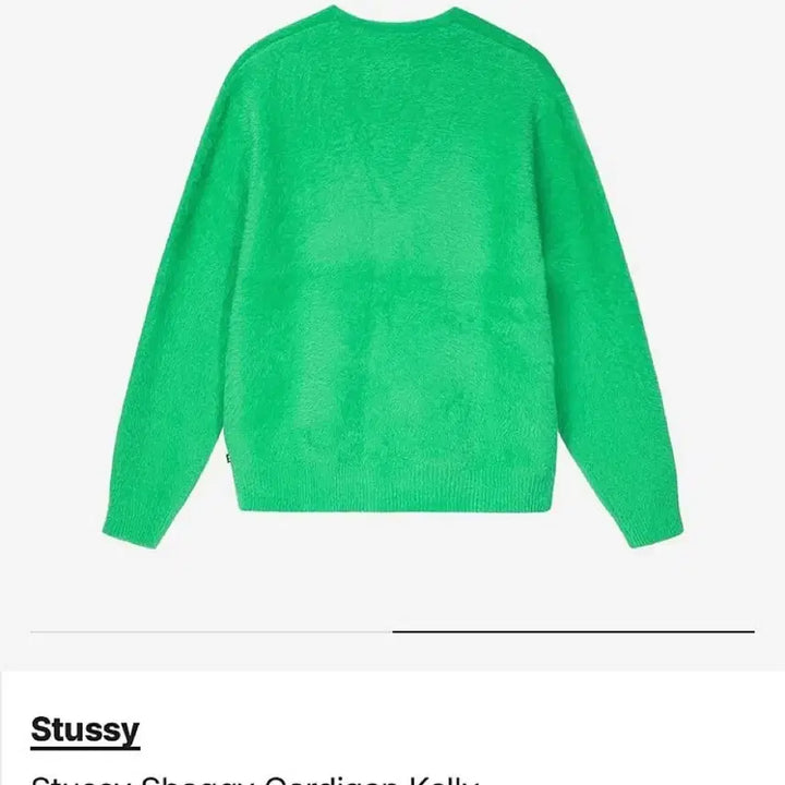[BUNJANG] Stussy Shaggy Cardigan Kelly Green M / 스투시 쉐기 가디건 켈리 M