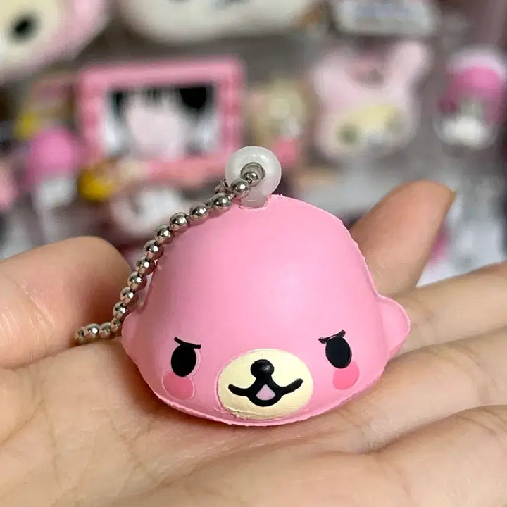[BUNJANG] Classic Mamegoma Squishy Keychain / 고전 마메고마 스퀴시 키링