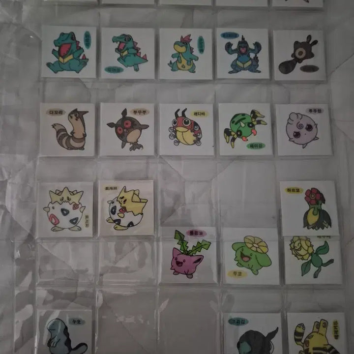 [BUNJANG] Pokemon Old Version Stickers Gen 2 Set / 포켓몬 구버전 띠부씰 2세대 세트 남은것
