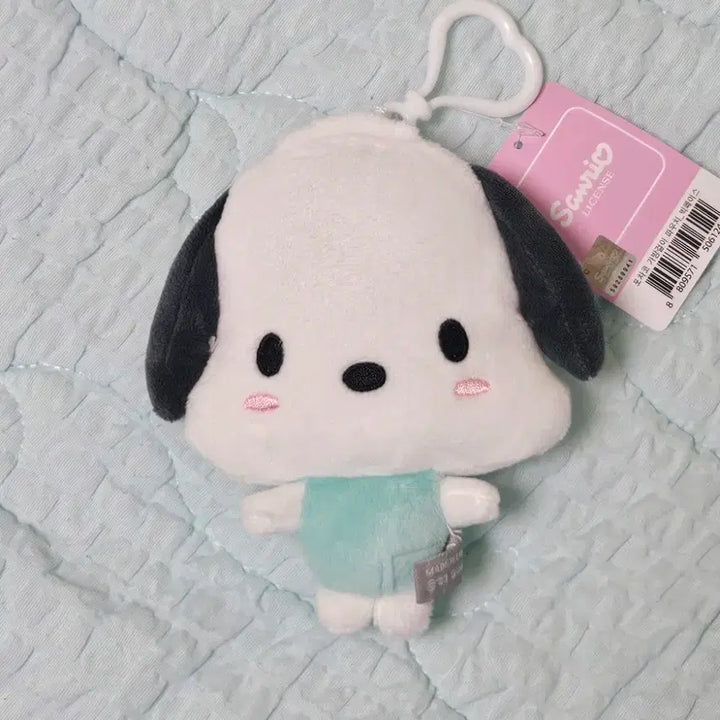 [BUNJANG] Sanrio Pochacco Big Face Coin Pouch with Keyring / (새상품) 산리오 포차코 빅페이스 얼굴 동전지갑 파우치 키링