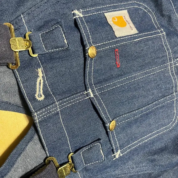 [BUNJANG] Carhartt Denim Bib Overalls 30x30 / 칼하트 데님 멜빵바지 정품 30x30 사이즈