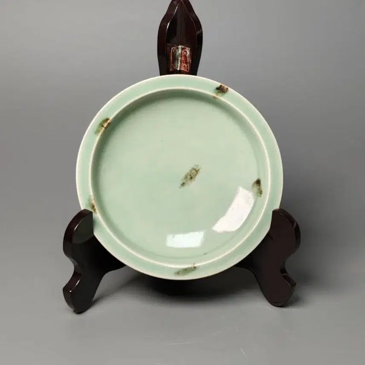 [BUNJANG] Authentic Chinese Celadon Teabowl with Iron-Spot Glaze - Mid-Qing Dynasty Longquan Kiln / [진품] 청대 중기 용천요 청자 철반문 완 중국도자기 골동품 고미술품