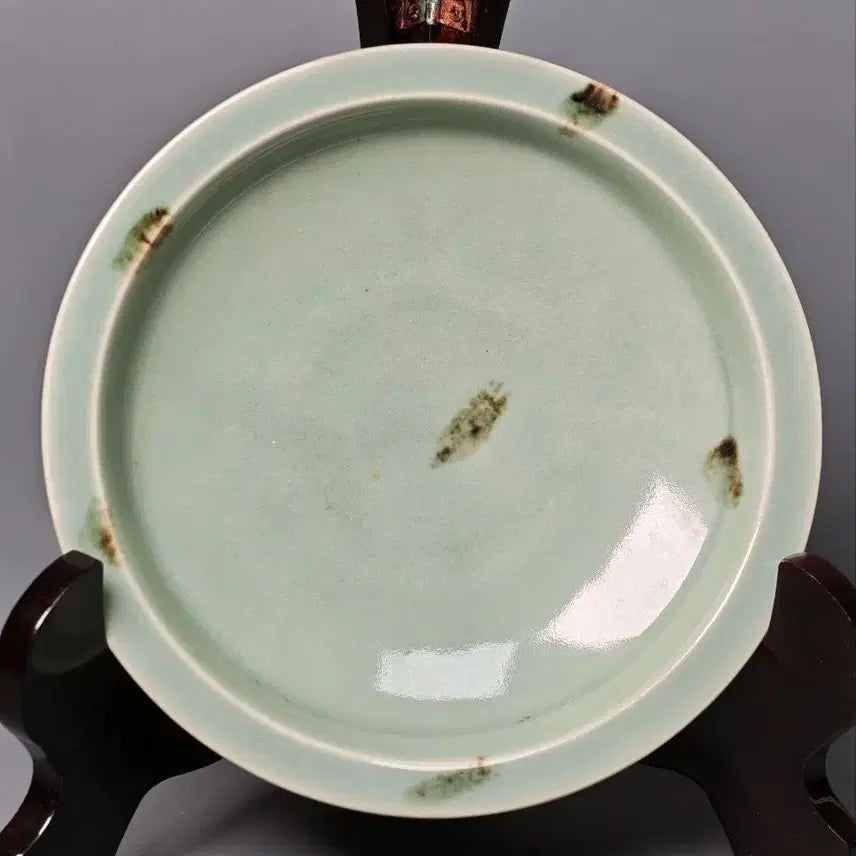 [BUNJANG] Authentic Chinese Celadon Teabowl with Iron-Spot Glaze - Mid-Qing Dynasty Longquan Kiln / [진품] 청대 중기 용천요 청자 철반문 완 중국도자기 골동품 고미술품