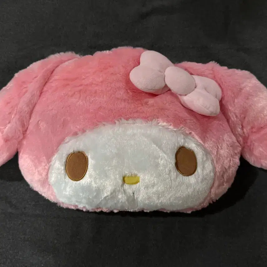 [BUNJANG] My Melody Himekaryu Classic Face Cushion / 마이멜로디 페이스쿠션 히메갸루 고전 얼굴 인형 빅쿠션 로즈보아