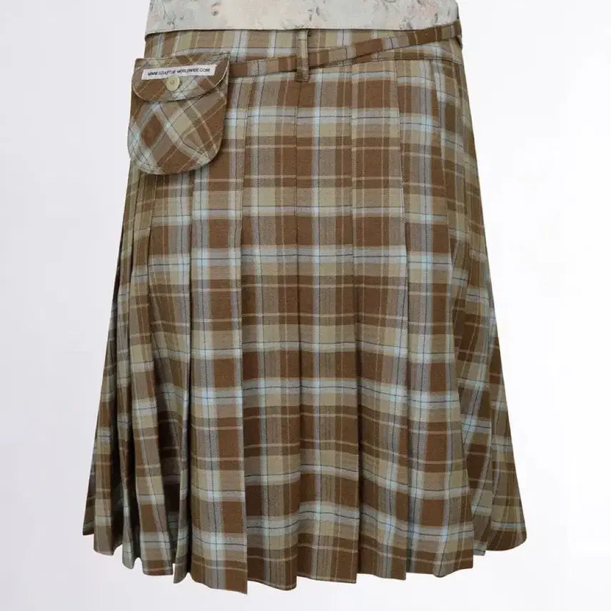 [SOLD OUT] 스컬프터 folded waist plaid skirt S