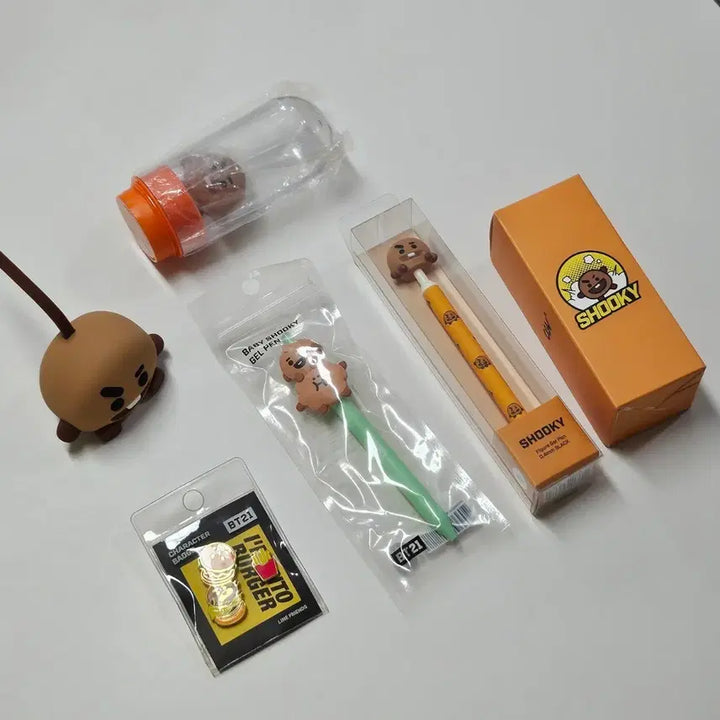 [BUNJANG] BTS BT21 Shooky Bundle Set Goods / [BTS] 방탄소년단 bt21 슈키 굿즈 일괄 판매