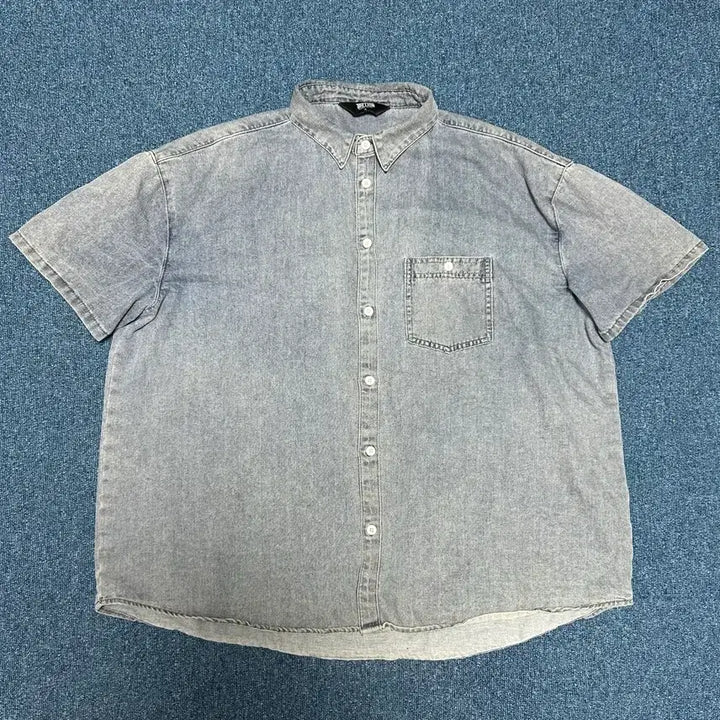 [SOLD OUT] 트릴리온 데님 반팔셔츠 XL