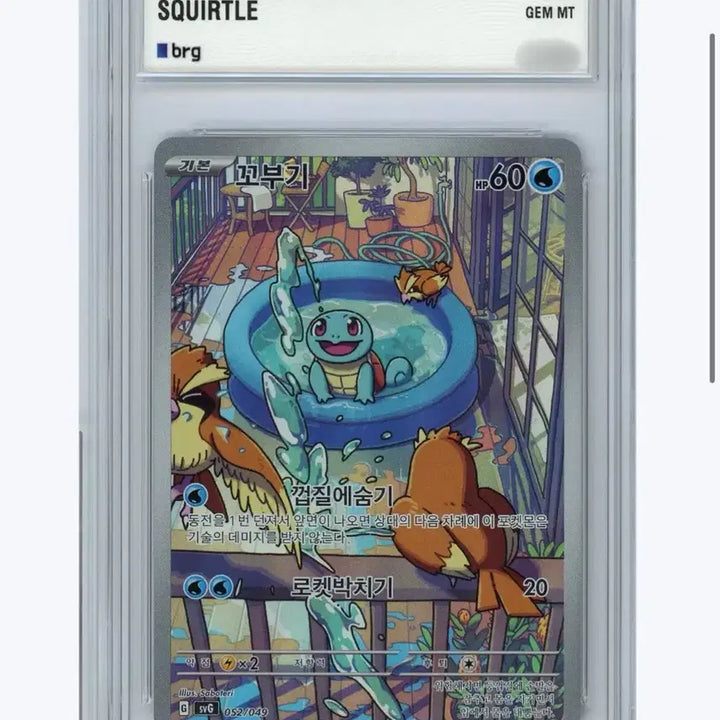 [BUNJANG] Pokemon BRG 10 Squirtle AR / 포켓몬 brg 10 꼬부기 ar