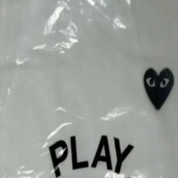 [BUNJANG] Comme des Garçons Black Heart Appliqué Short Sleeve T-Shirt / 무료배송)꼼데가르송 블랙와펜 반팔 티셔츠 블랙/화이트 미개봉 새상품