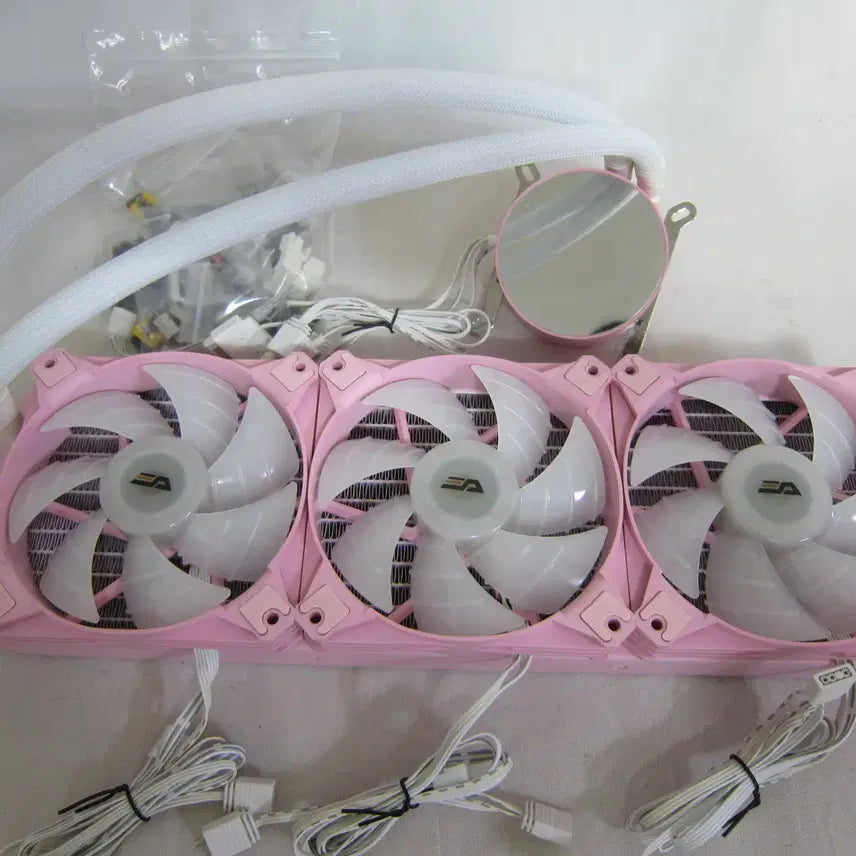 [BUNJANG] darkFlash Twister DX-360 ARGB Pink 360mm Liquid Cooler / [3열 수냉] darkFlash Twister DX-360 ARGB 핑크