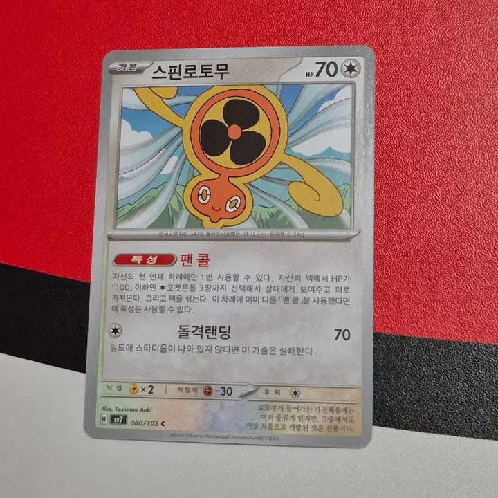 [BUNJANG] Pokemon Card Torkoal Album Card / 포켓몬카드 스핀로토무 앨범용